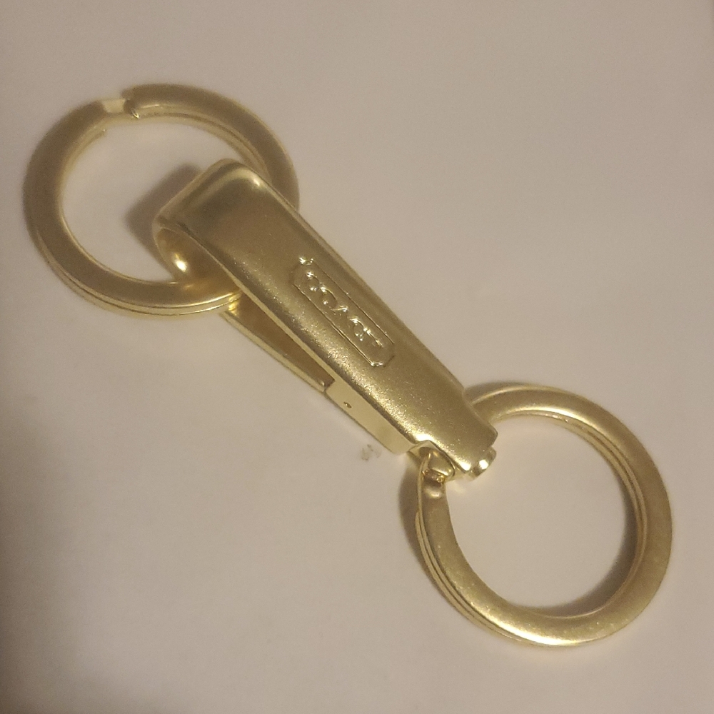 Coach Gold-tone Valet Keychain